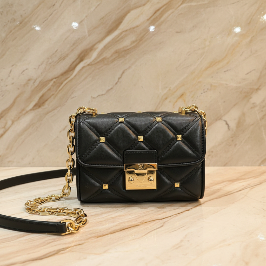 MICHAEL KORS SERENA VEGAN FLAP QUILTED CONVERTIBLE CHAIN SHOULDER BAG/CROSSBODY BAG