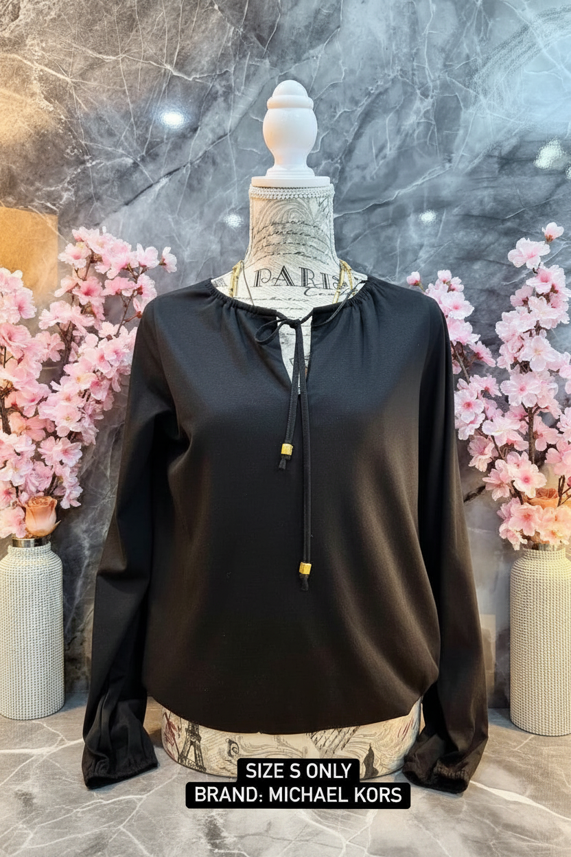 MICHAEL KORS LONG SLEEVE BLOUSE