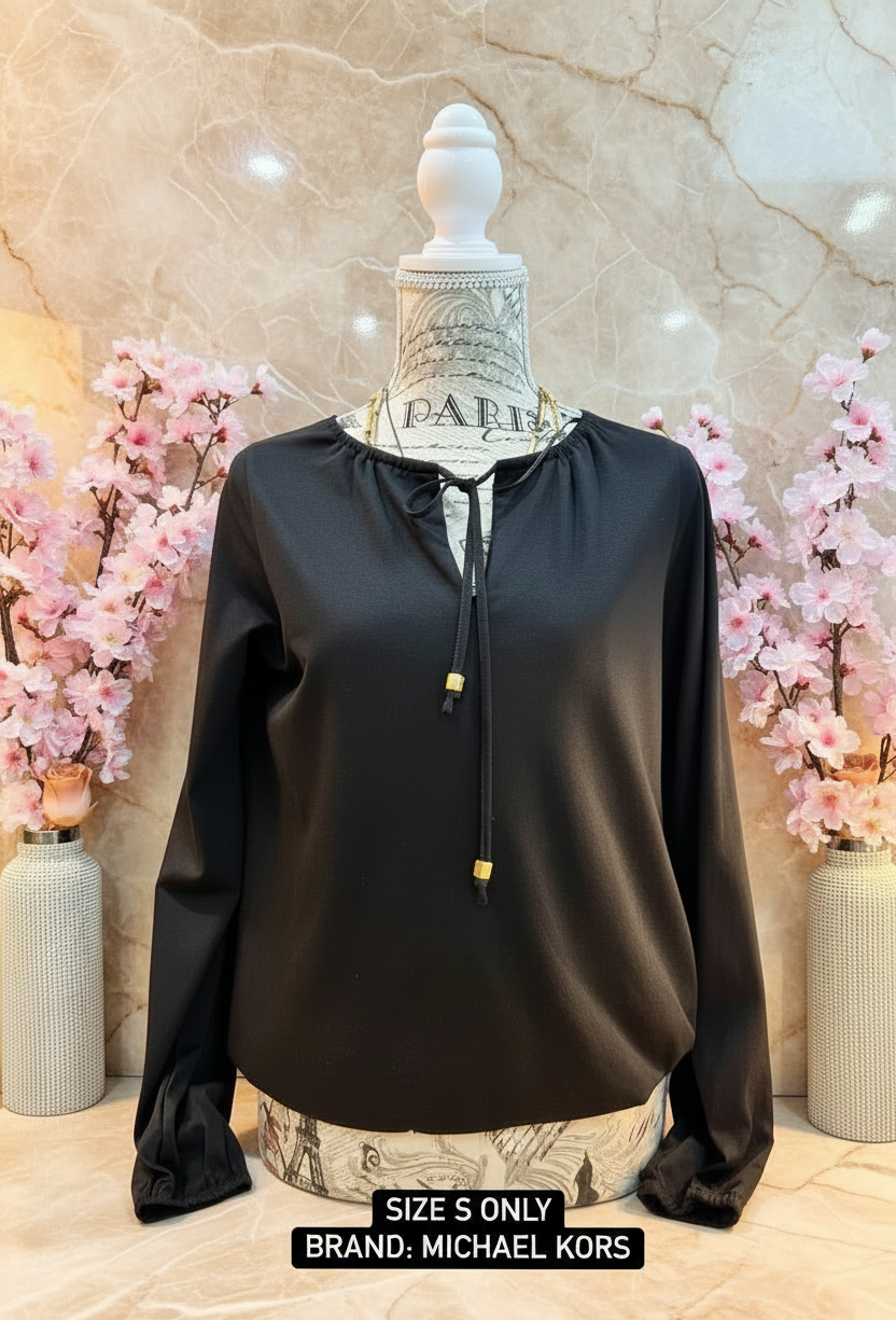 MICHAEL KORS LONG SLEEVE BLOUSE