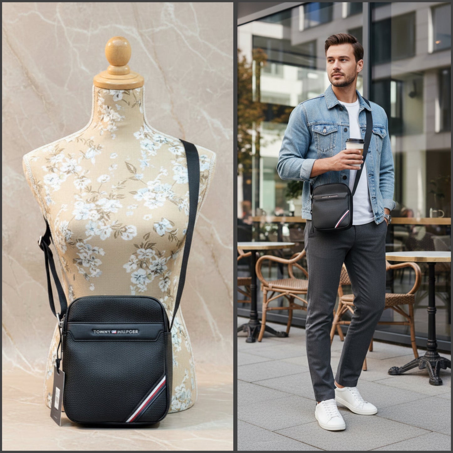 TOMMY HILFIGER MINI REPORTER MEN’S CROSSBODY BAG -