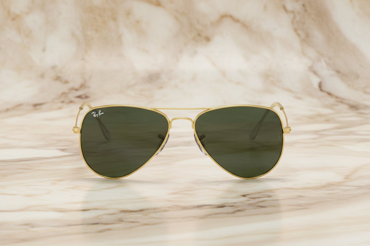 RAYBAN AVIATOR SUNGLASS - XTRA SMALL SIZE - FOR NARROW SLENDER FACE ONLY