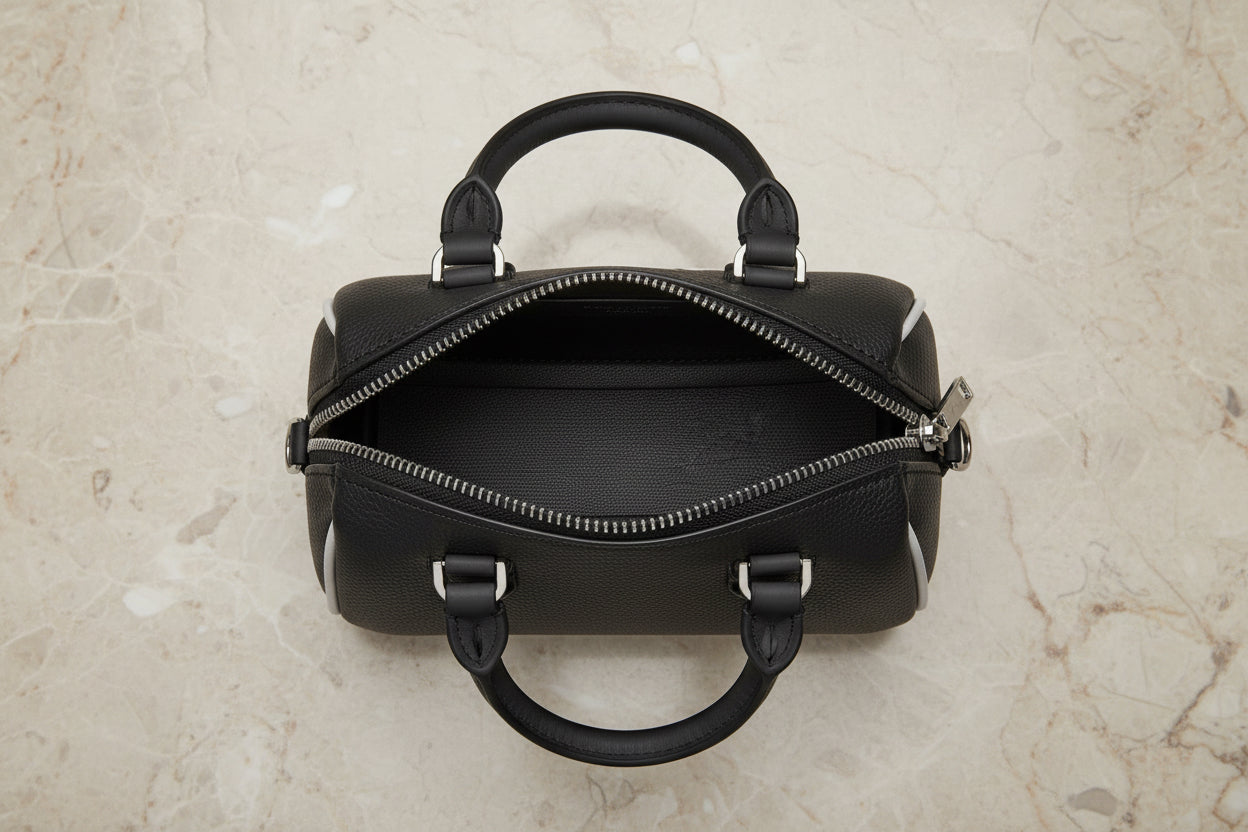 DKNY NELL SATCHEL - MINI - BLACK/MARSMALLOW
