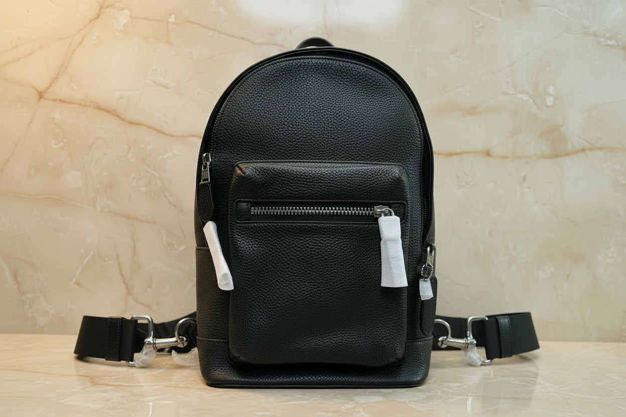 COACH WEST PACK REFINED PEBBLE LEATHER