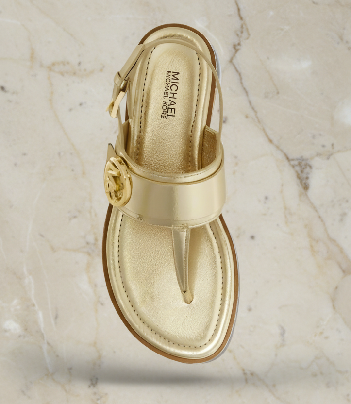 MICHAEL KORS FLAT SHOES - GOLD