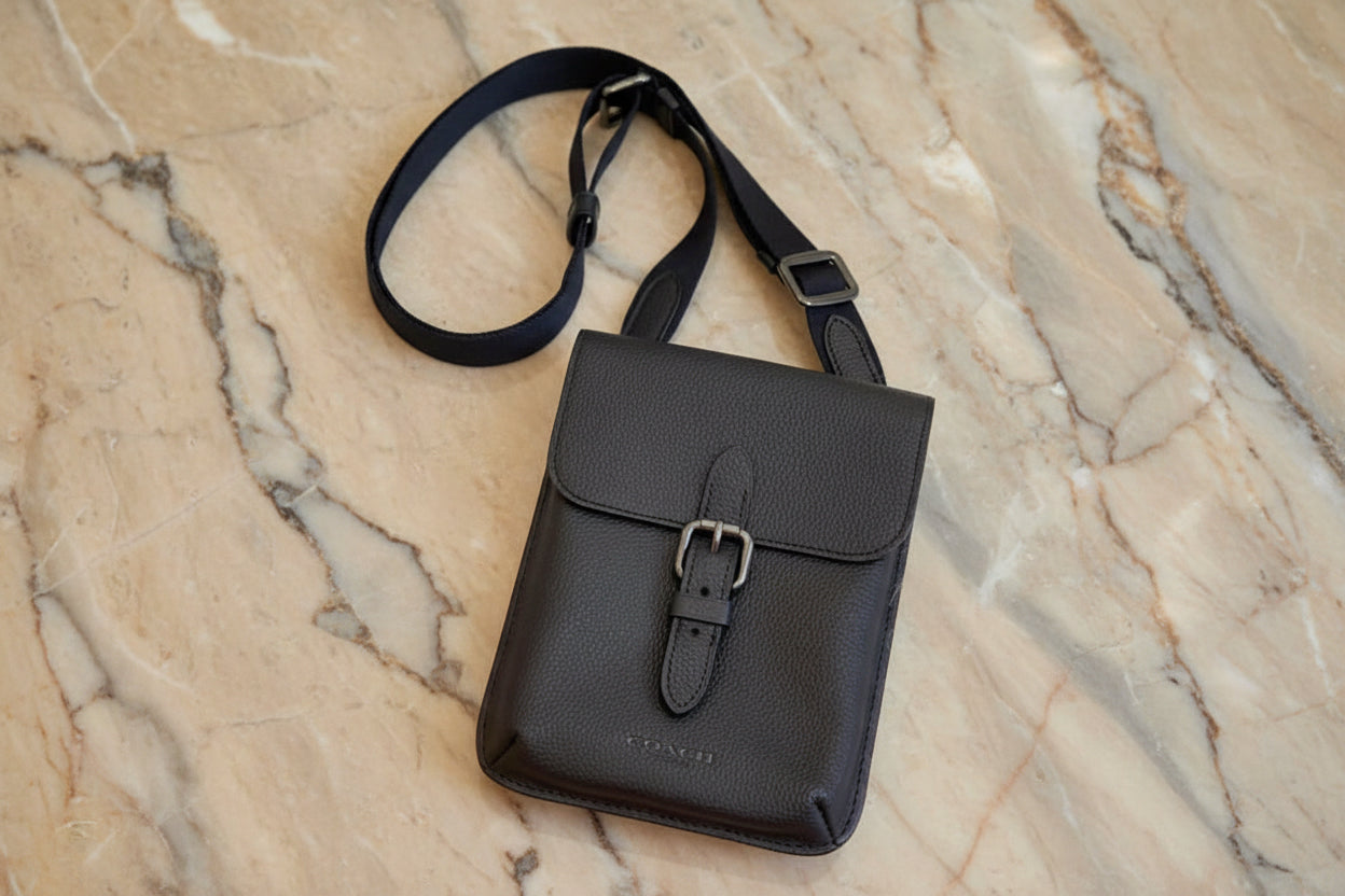 COACH HUDSON SLIM CROSSBODY - BLACK