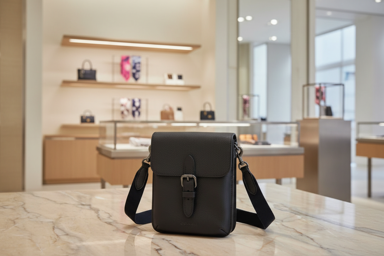 COACH HUDSON SLIM CROSSBODY - BLACK