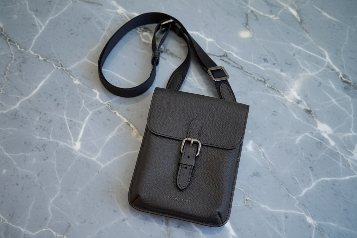 COACH HUDSON SLIM CROSSBODY - BLACK