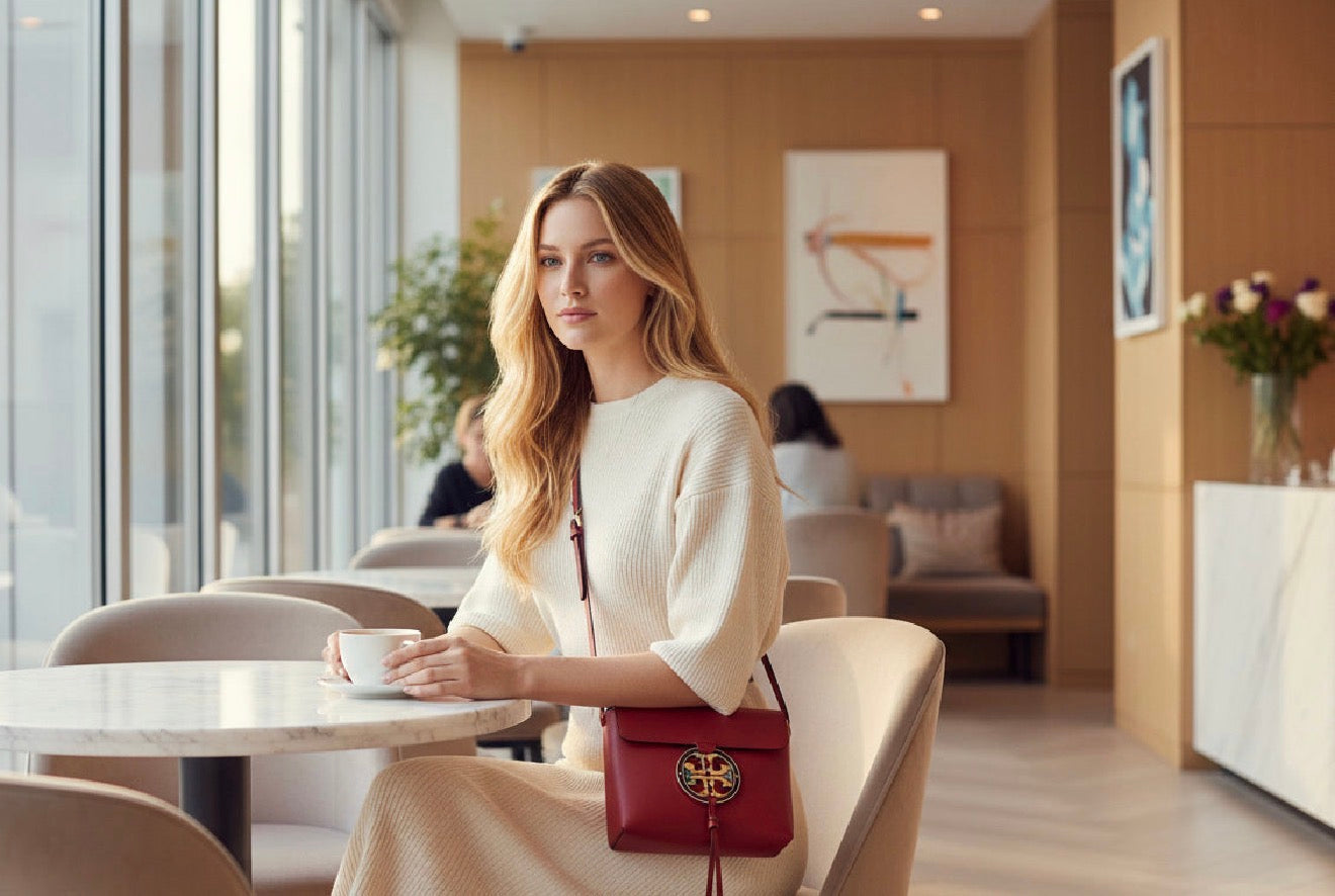 TORY BURCH MILLER STAINED GLASS LEATHER CROSSBODY