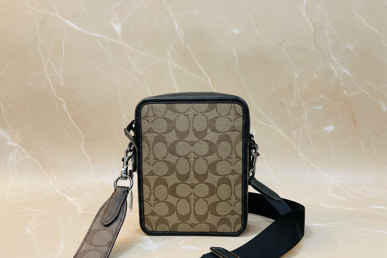 COACH SULLIVAN CROSSBODY SIGNATURE BROWN/BLACK