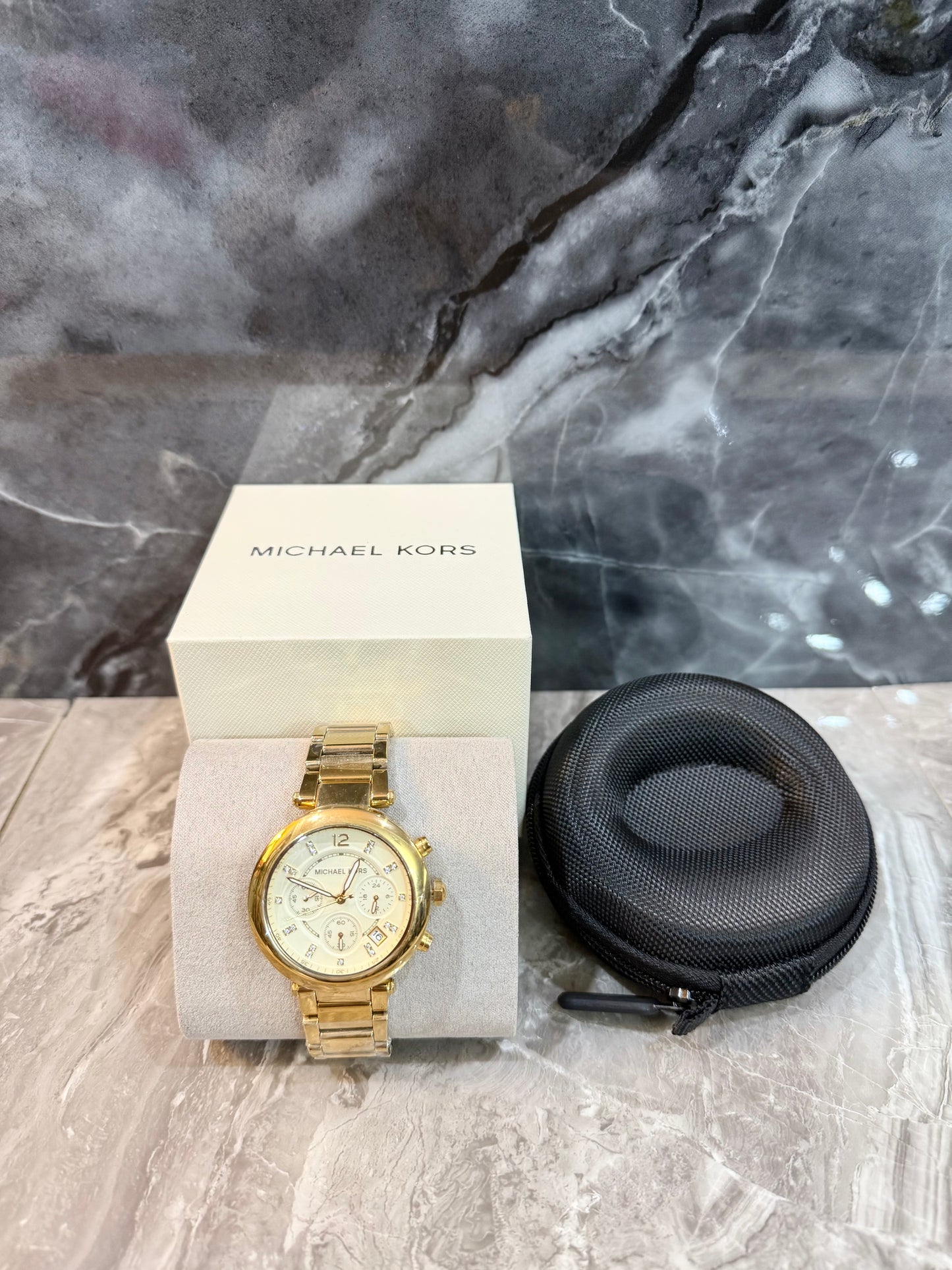 MICHAEL KORS PARKER CHRONOGRAPH WATCH - GOLD TONE