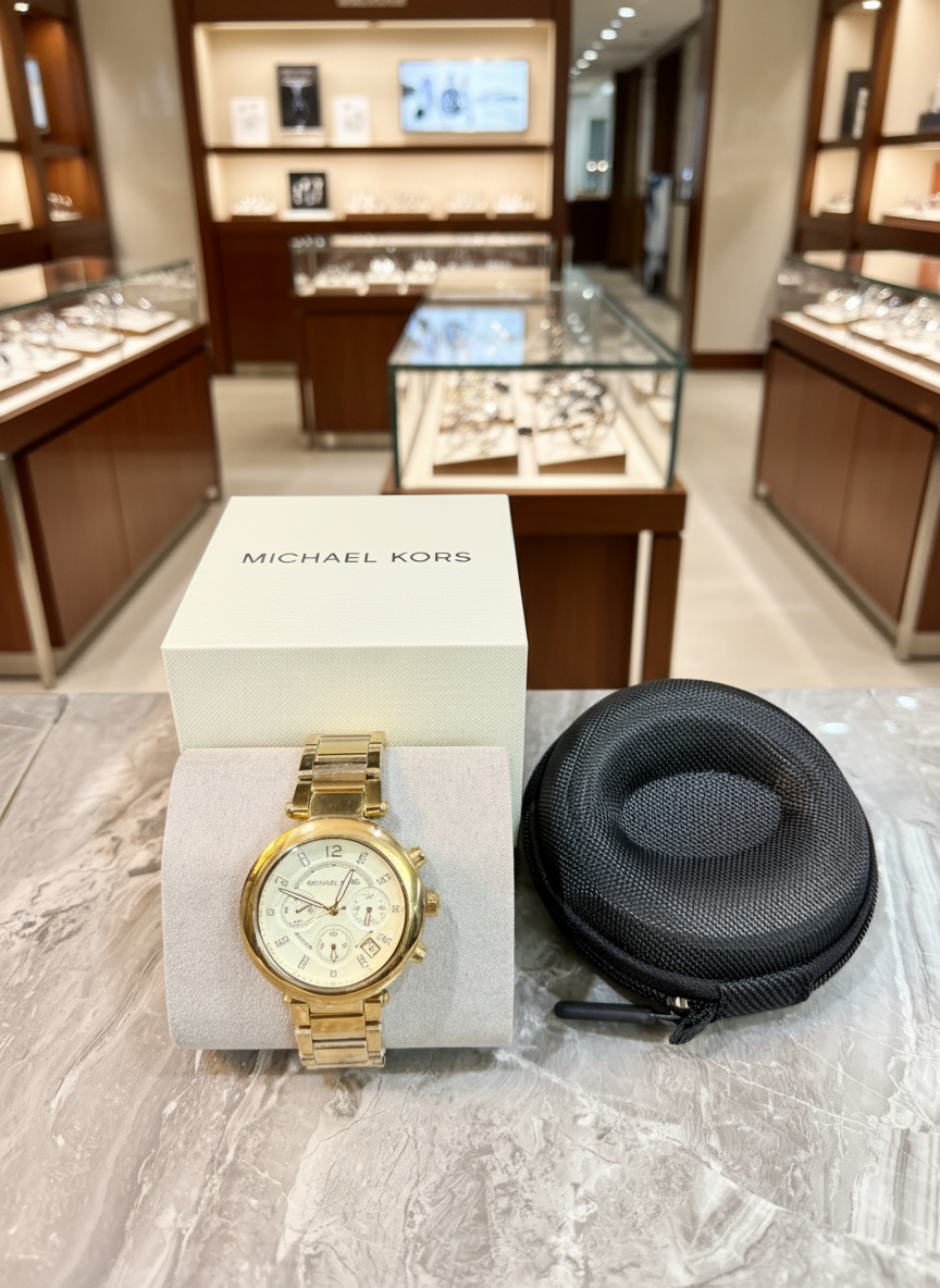 MICHAEL KORS PARKER CHRONOGRAPH WATCH - GOLD TONE