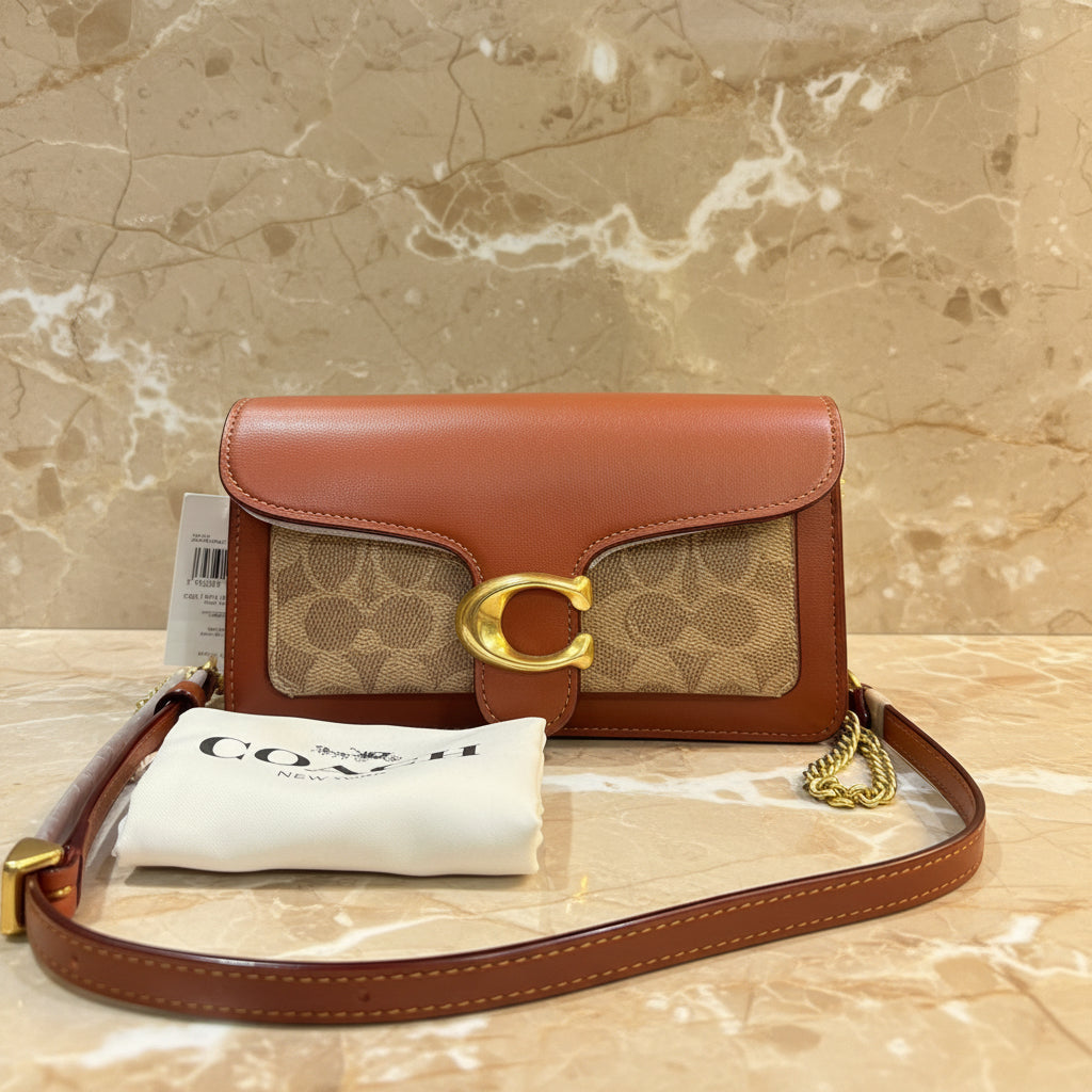 Coach Tabby Chain Clutch In Signature Canvas 21