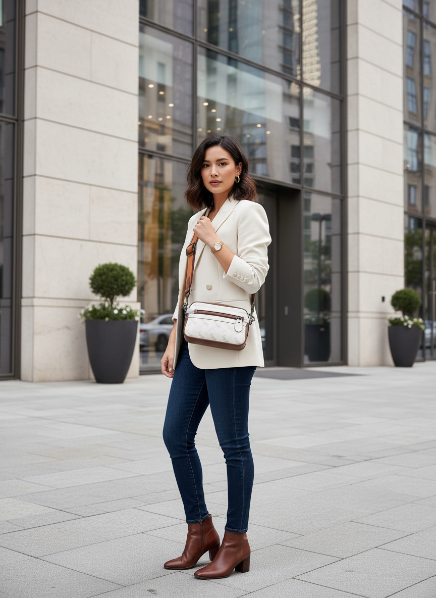 COACH ACADEMY CROSSBODY WITH HORSE & CARRIAGE PRINT