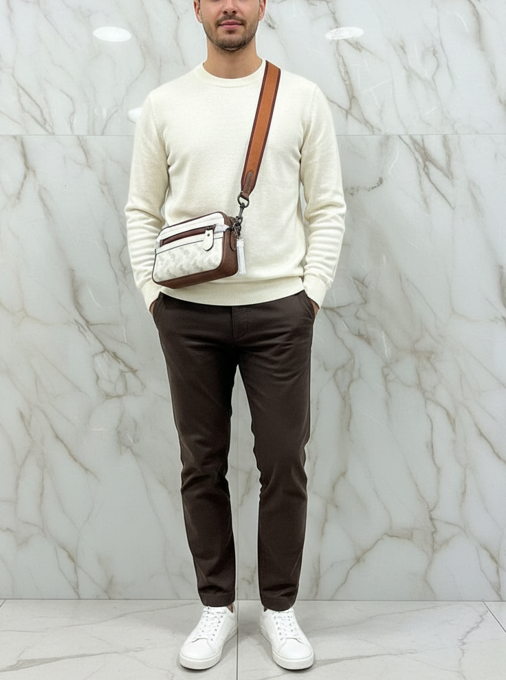 COACH ACADEMY CROSSBODY WITH HORSE & CARRIAGE PRINT