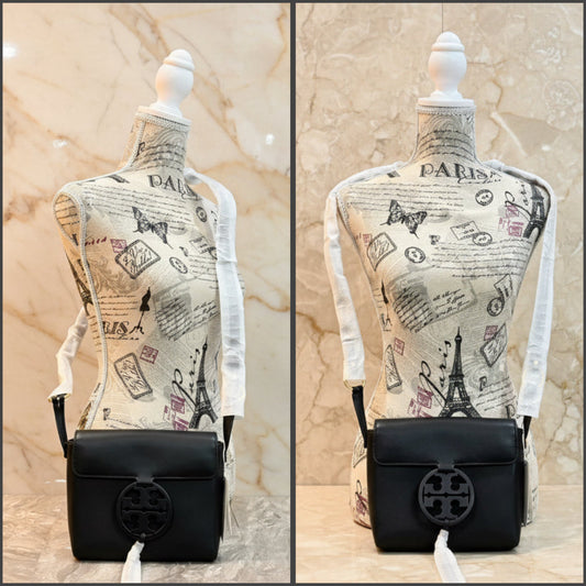 TORY BURCH MILLER CROSSBODY - BLACK