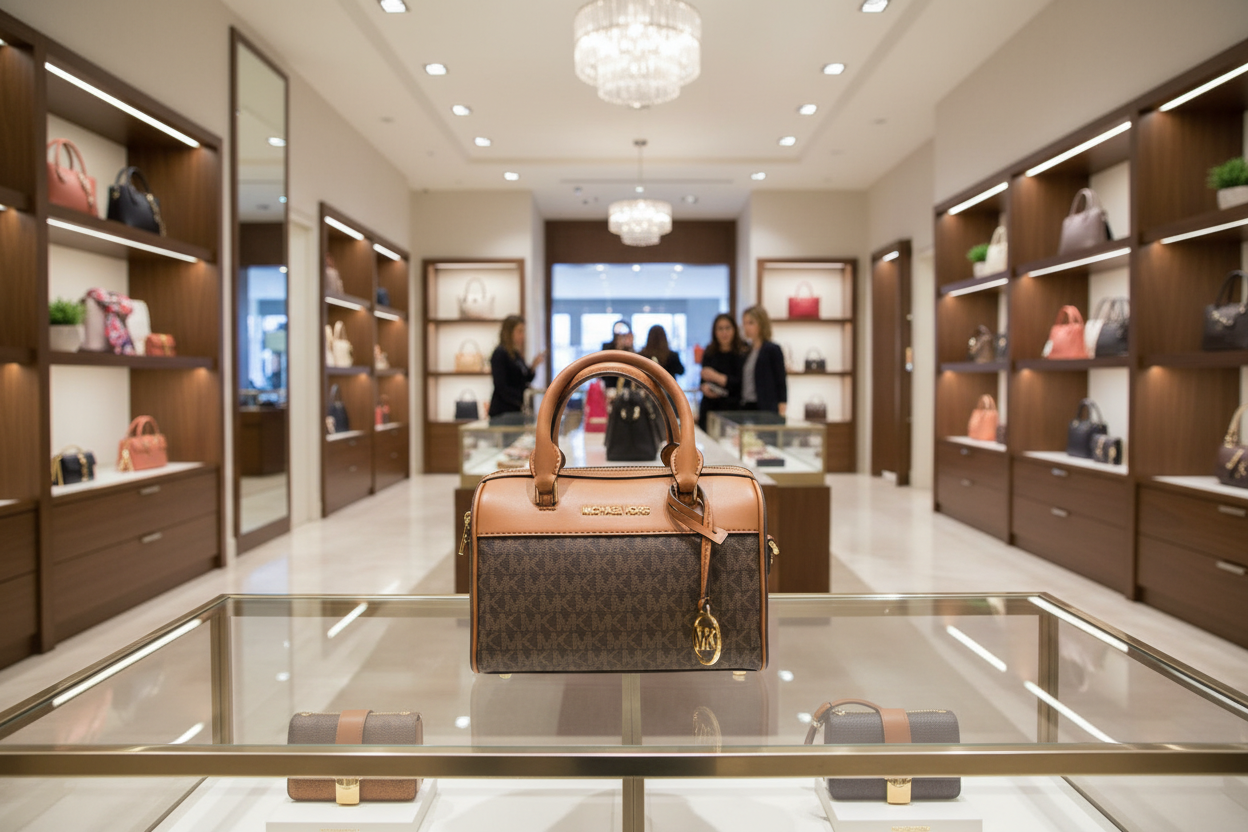 MICHAEL KORS XS TRAVEL DUFFLE CROSSBODY IN SIGNATURE BROWN