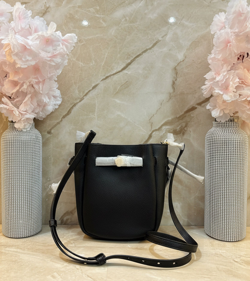 TORY BURCH MINI ROMY CROSSBODY - BLACK