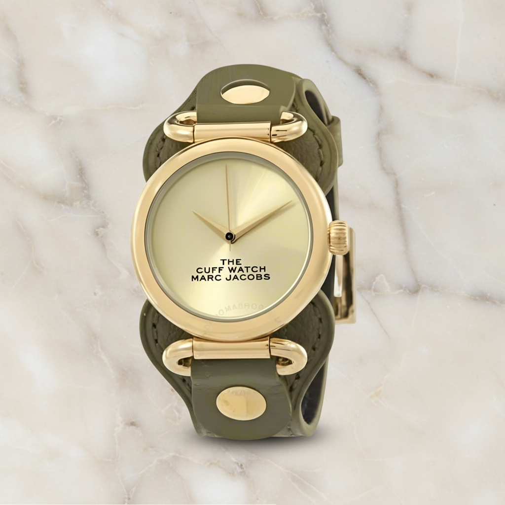 MARC JACOBS CUFF LEATHER WATCH