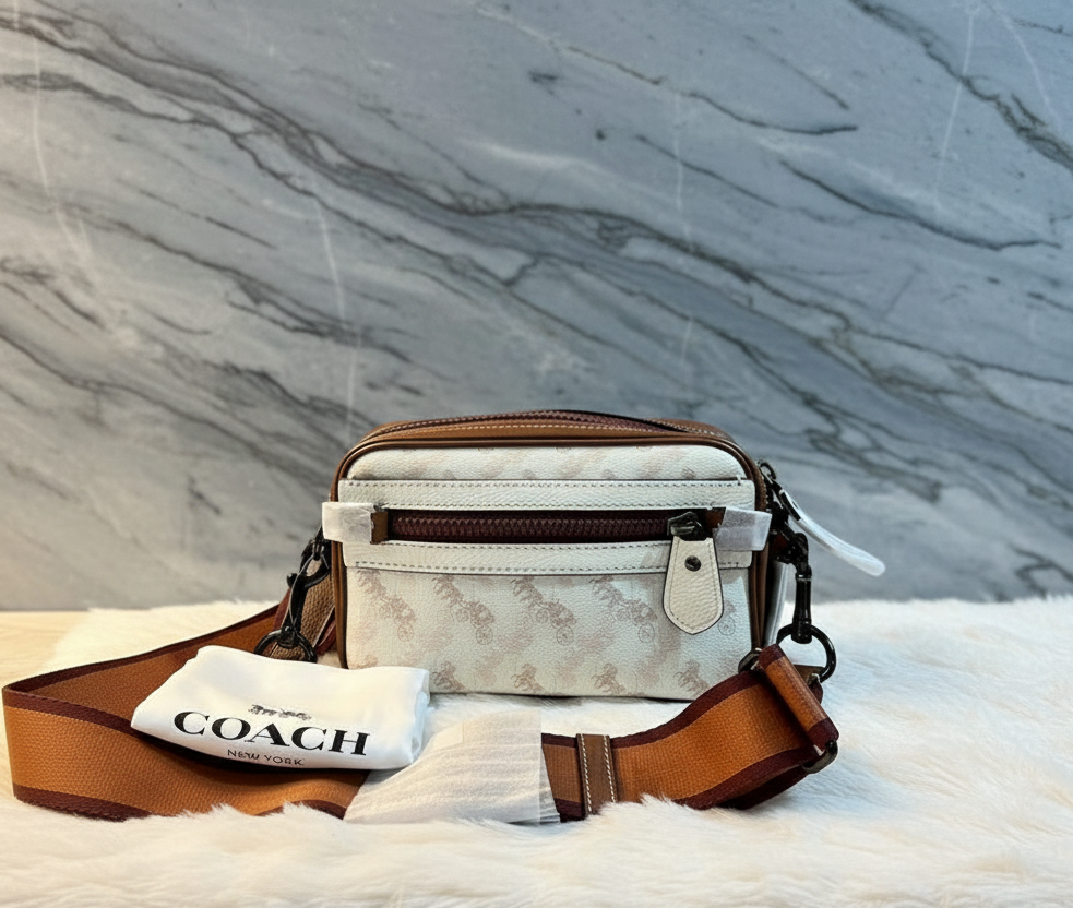 COACH ACADEMY CROSSBODY WITH HORSE & CARRIAGE PRINT