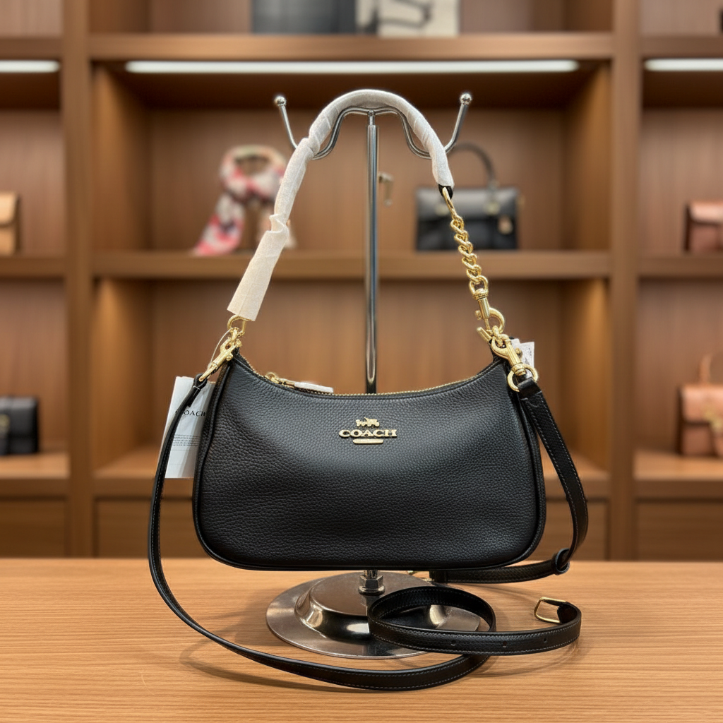 COACH TERI SHOULDER BAG/CROSSBODY BAG - BLACK