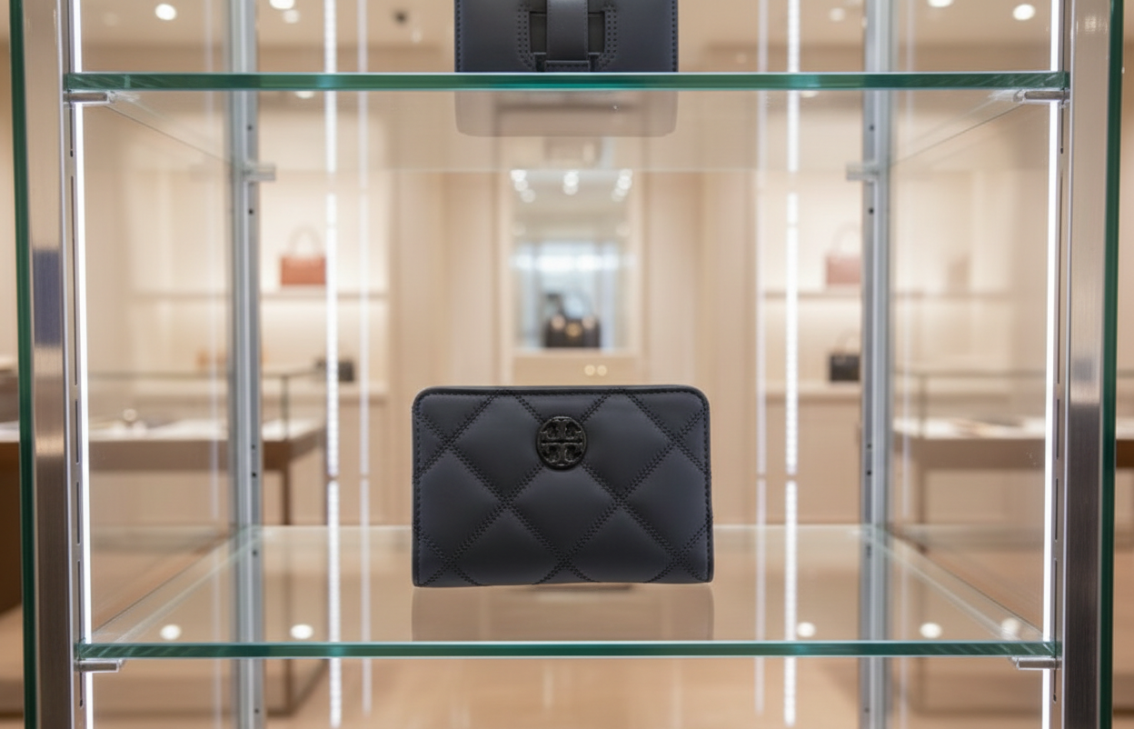 TORY BURCH QUILTED WILLA MATTE MEDIUM FLAP WALLET