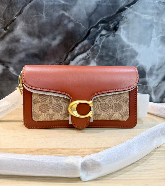 Coach Tabby Chain Clutch In Signature Canvas 21
