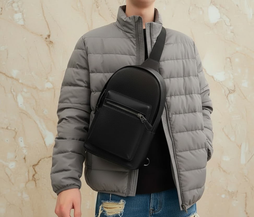 COACH WEST PACK REFINED PEBBLE LEATHER