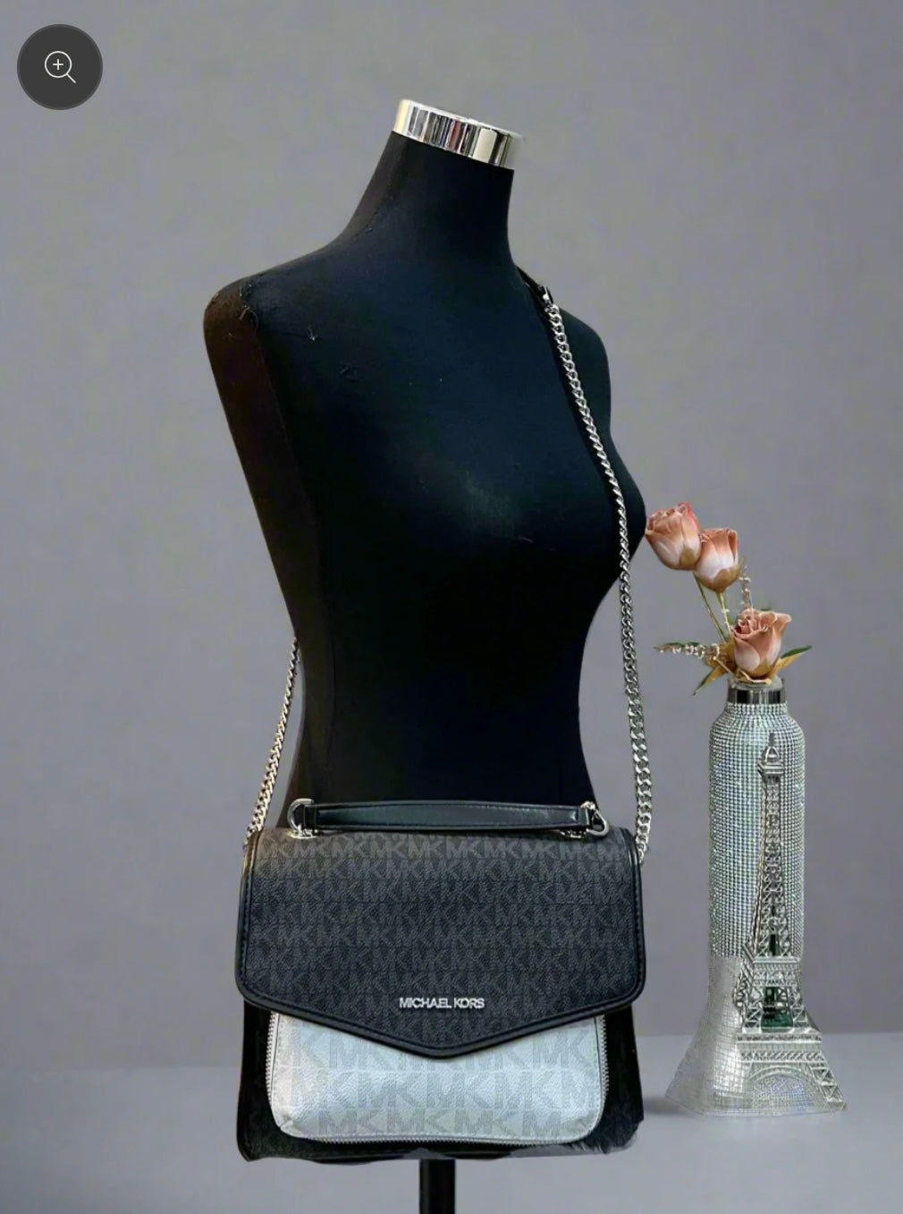 MICHAEL KORS REGINA MEDIUM FLAP CONVERTIBLE CHAIN SHOULDER BAG/CROSSBODY
