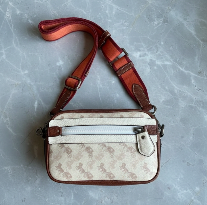 COACH ACADEMY CROSSBODY WITH HORSE & CARRIAGE PRINT