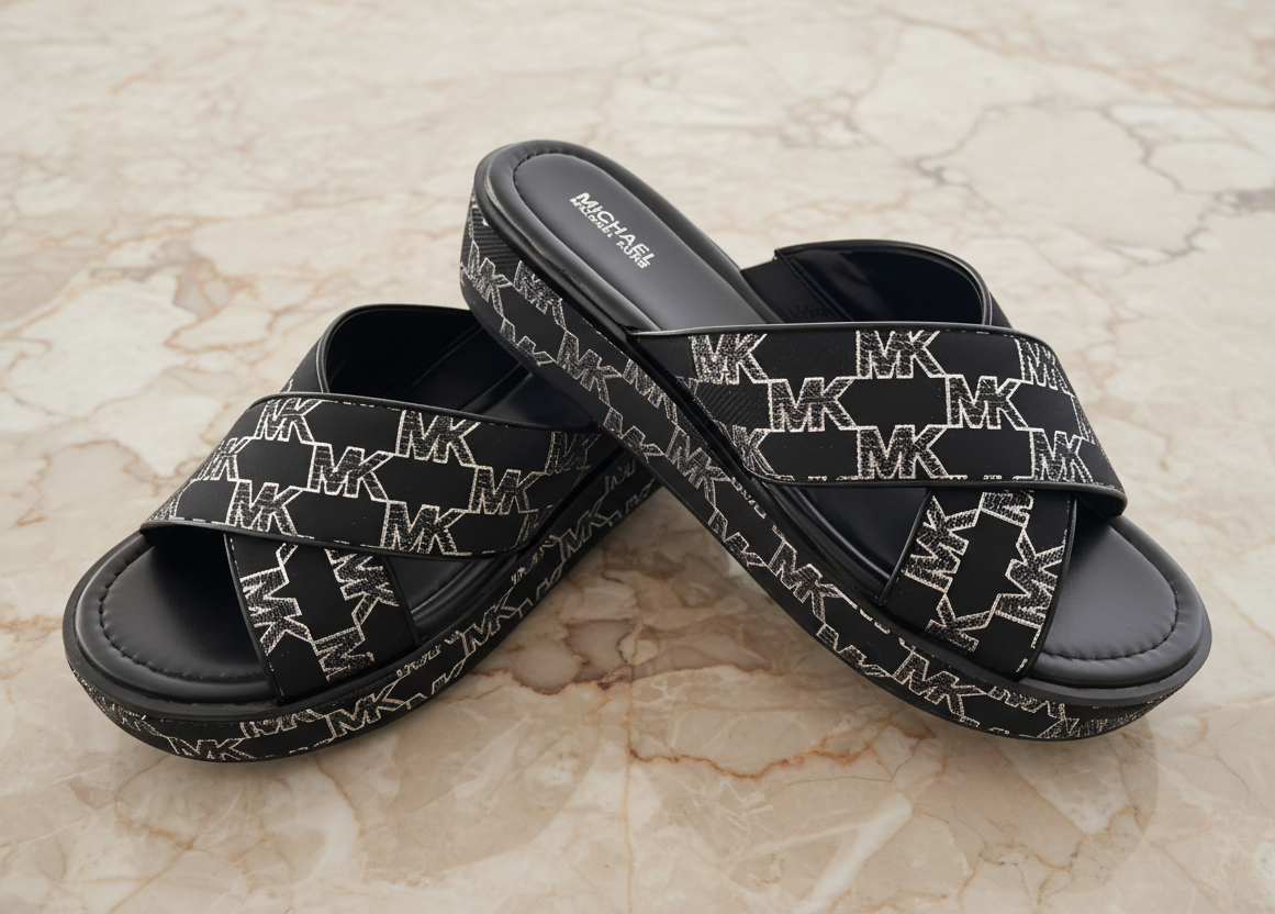 MICHAEL KORS INDIRA WEDGE SANDALS - CAN FIT FROM 6.5 TO SIZE 7