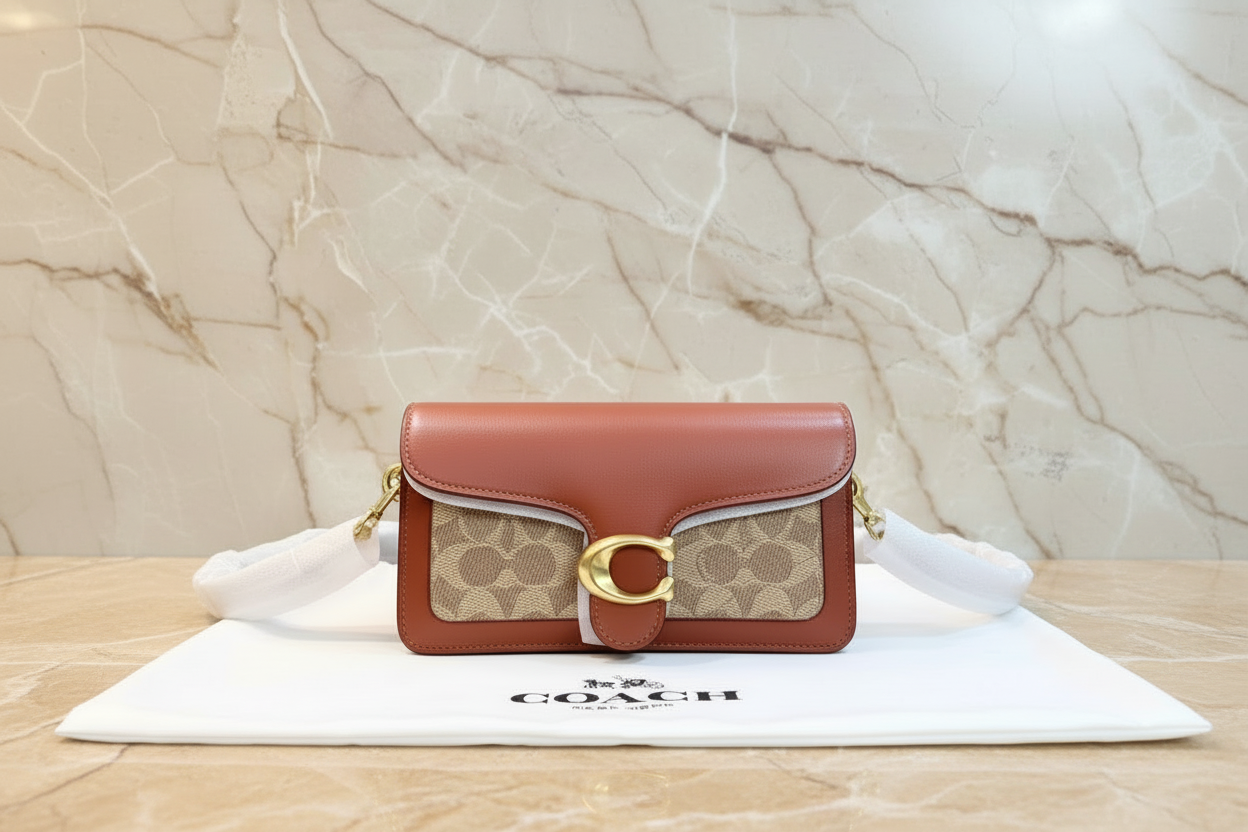 Coach Tabby Chain Clutch In Signature Canvas 21