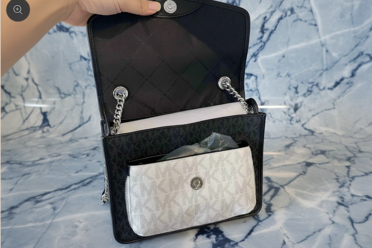 MICHAEL KORS REGINA MEDIUM FLAP CONVERTIBLE CHAIN SHOULDER BAG/CROSSBODY