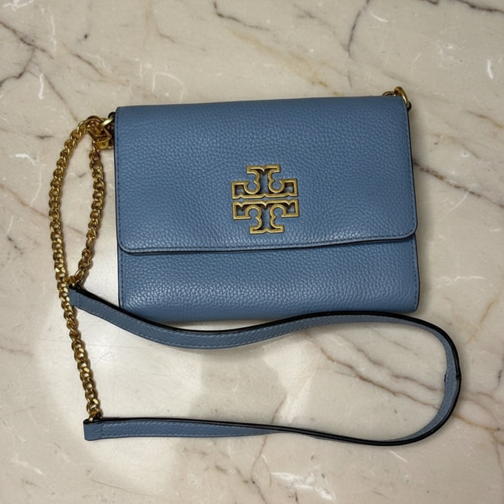 TORY BURCH BRITTEN CONVERTIBLE FLAP CLUTCH / CROSSBODY