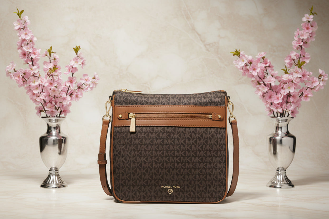 MICHAEL KORS CHARM NORTH/SOUTH CROSSBODY