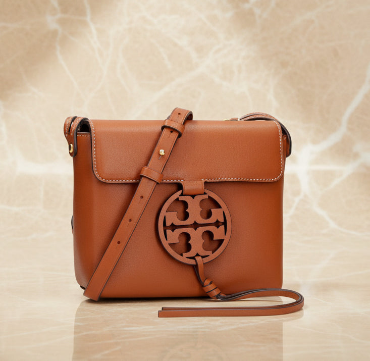 TORY BURCH MILLER CROSSBODY -  BROWN