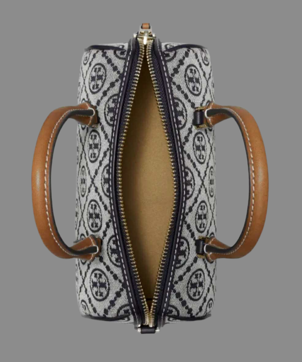 TORY BURCH PETITE BARREL/XBODY - T MONOGRAM NAVY BLUE
