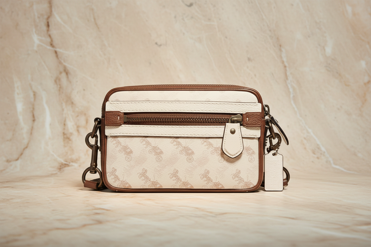 COACH ACADEMY CROSSBODY WITH HORSE & CARRIAGE PRINT