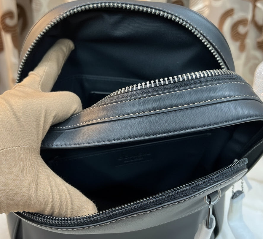 COACH GRAHAM SLINGPACK - BLACK LEATHER