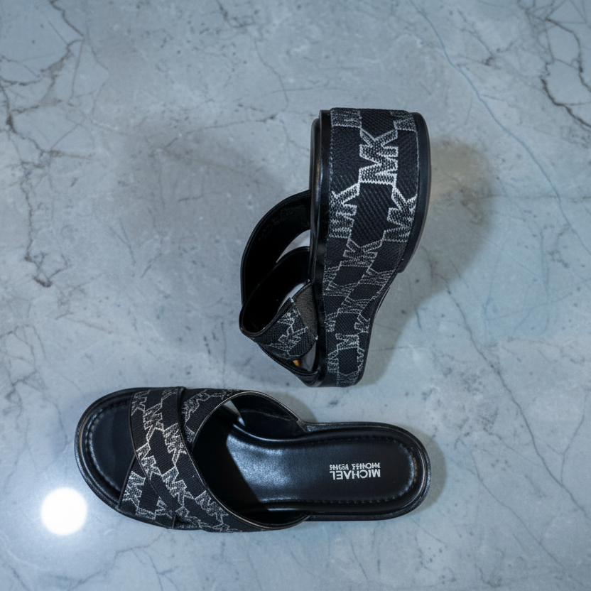 MICHAEL KORS INDIRA WEDGE SANDALS - CAN FIT FROM 6.5 TO SIZE 7
