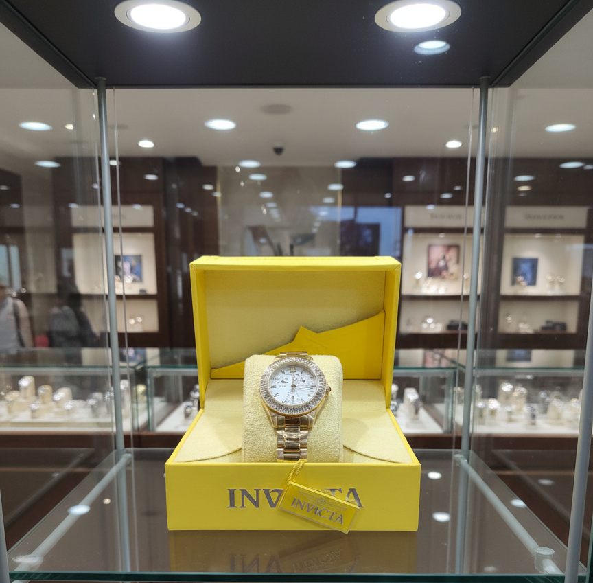 ساعة إنفيكتا أنجل النسائية - لون ذهبي