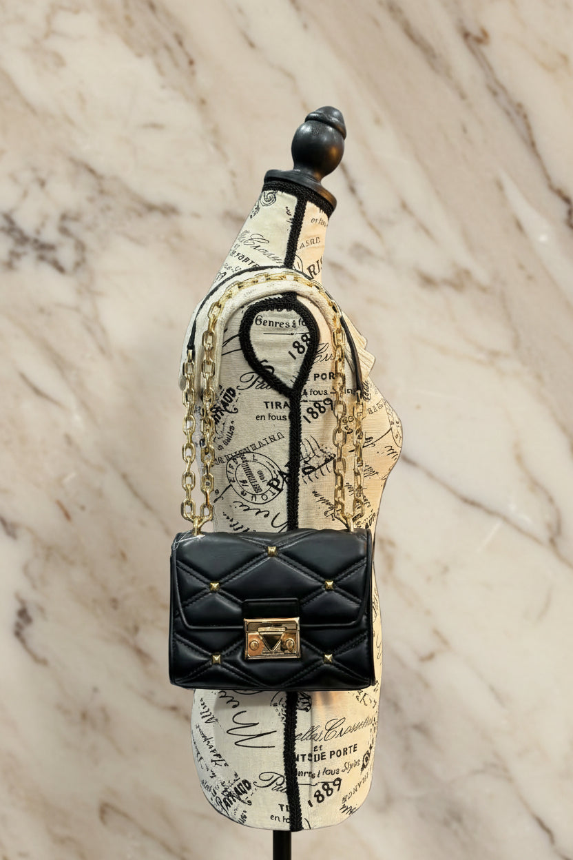 MICHAEL KORS SERENA VEGAN FLAP QUILTED CONVERTIBLE CHAIN SHOULDER BAG/CROSSBODY BAG