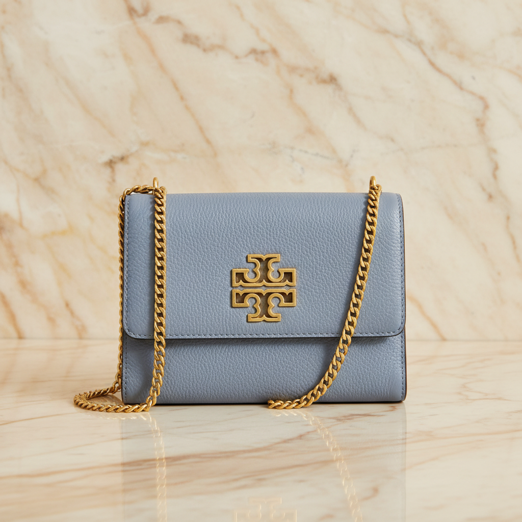 TORY BURCH BRITTEN CONVERTIBLE FLAP CLUTCH / CROSSBODY
