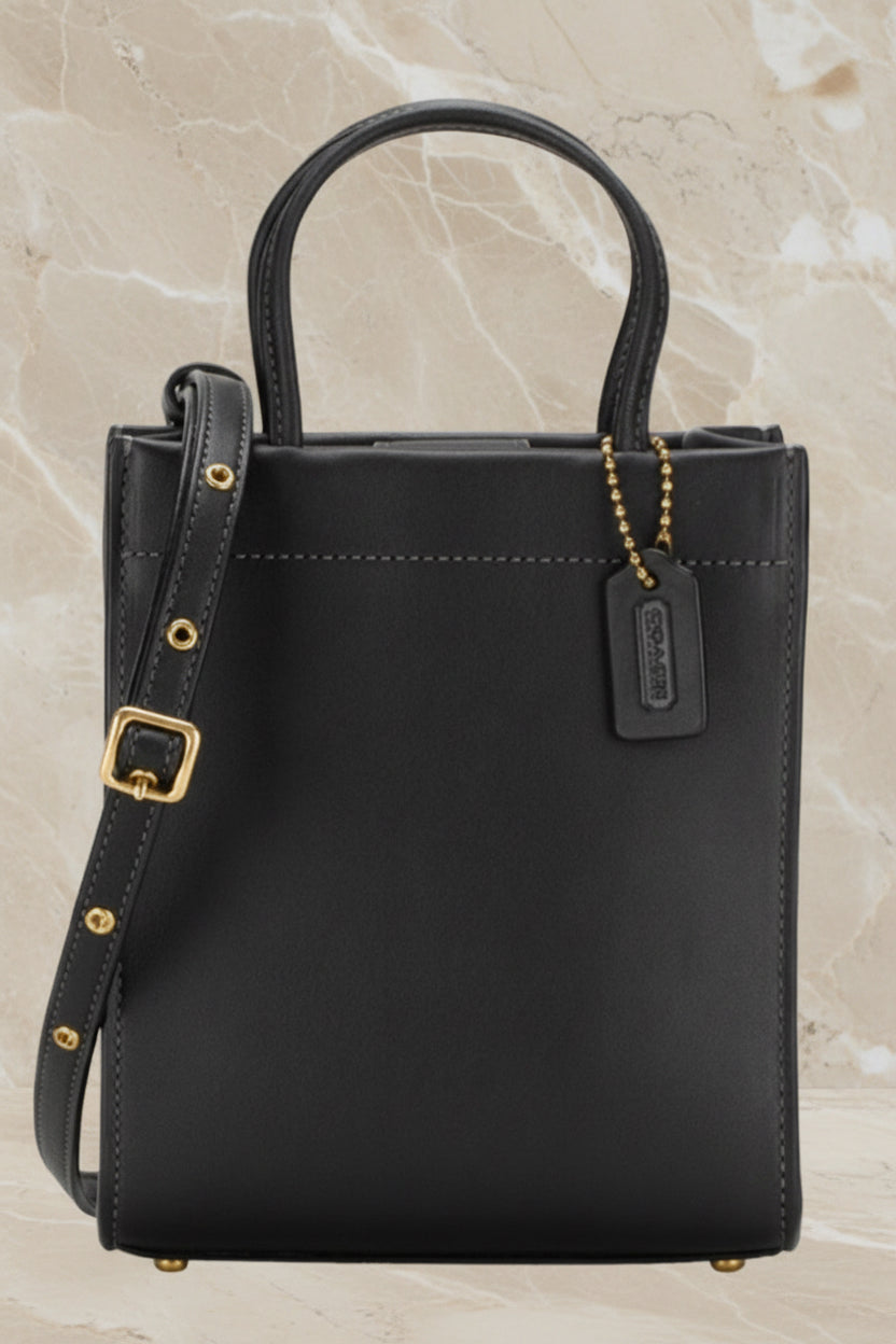 COACH CASHIN MINI TOTE - BLACK ( BOUTIQUE STORE )