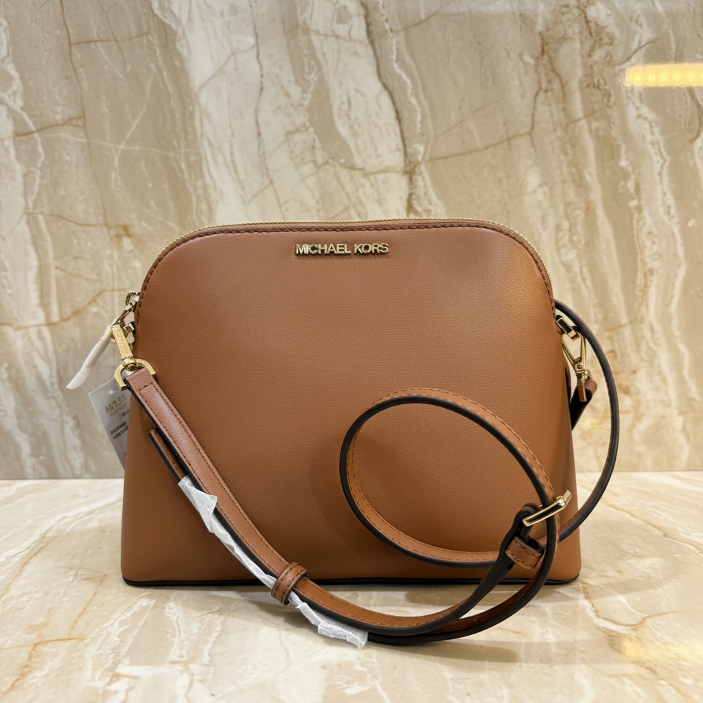 MICHAEL KORS SMALL DARIA 3 in 1 SATCHEL -  BROWN ACORN