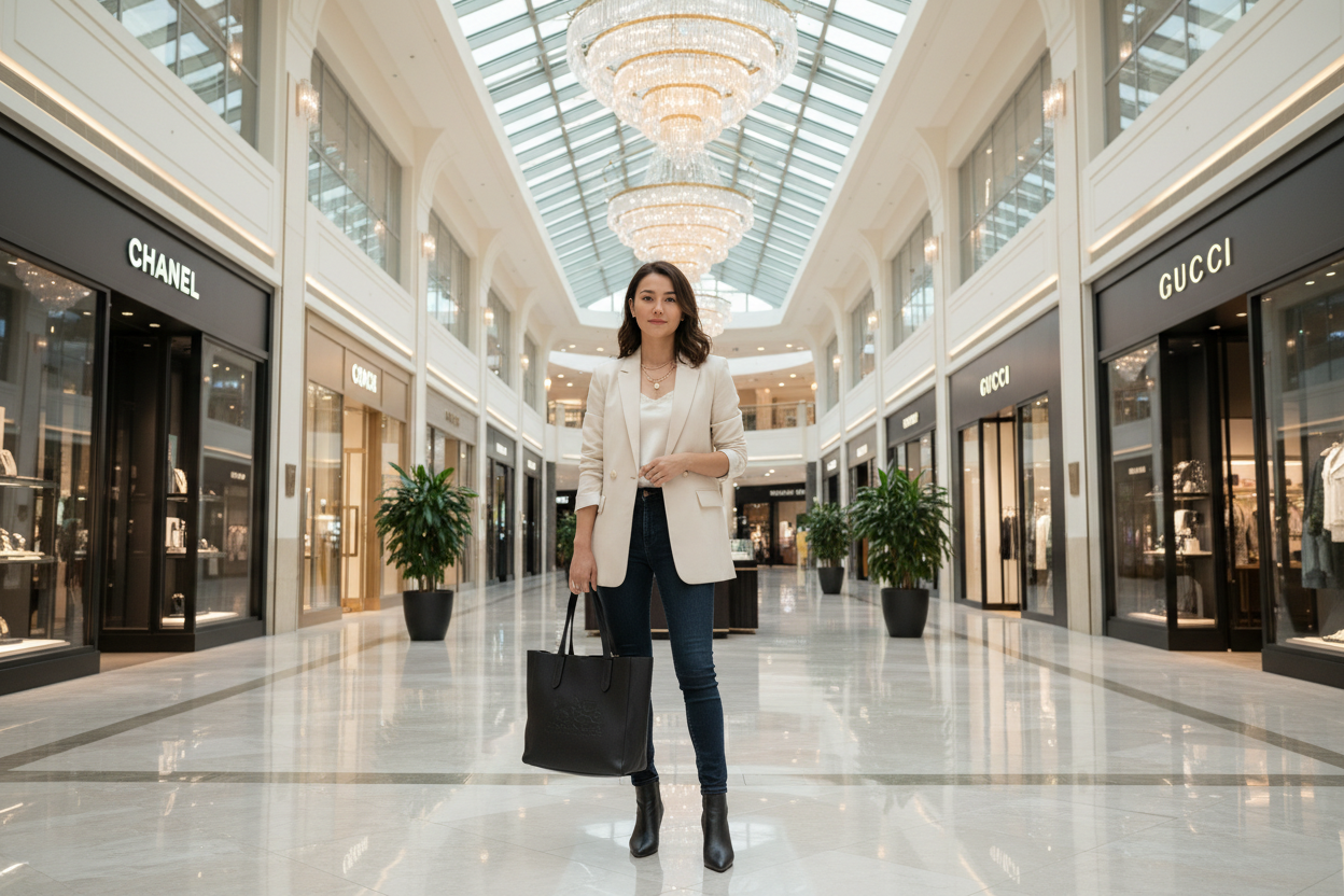 حقيبة كوتش غروف كبيرة - جلد