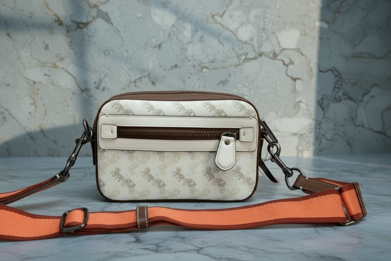 COACH ACADEMY CROSSBODY WITH HORSE & CARRIAGE PRINT