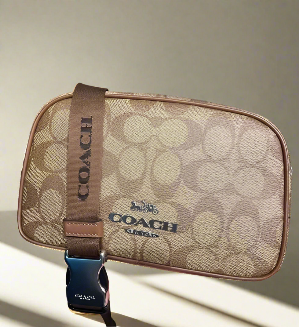 COACH PACE BODY BAG / BELTBAG - SIGNATURE BROWN