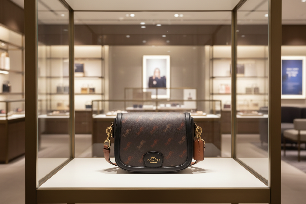 COACH SADDLE CROSSBODY IN SIGNATURE HORSE & CARRIAGE PRINT