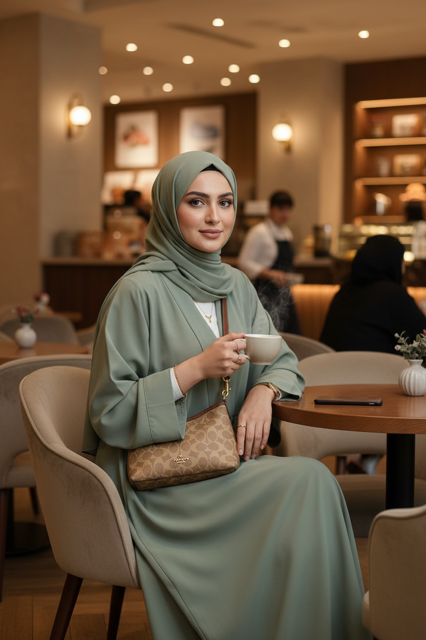 حقيبة كتف صغيرة من كوتش بنقشة الغار - قماش مطلي مميز