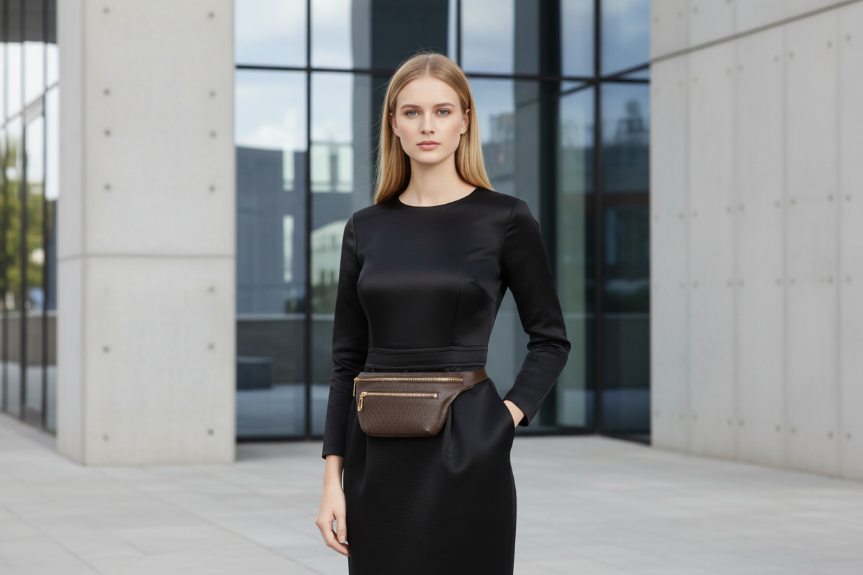 MICHAEL KORS FANNY PACK LOGO SLIM